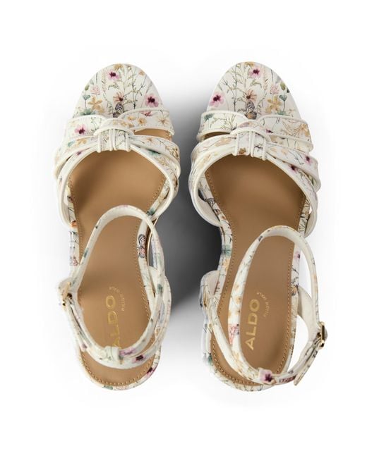 ALDO Metallic Wedge Heel Sandals