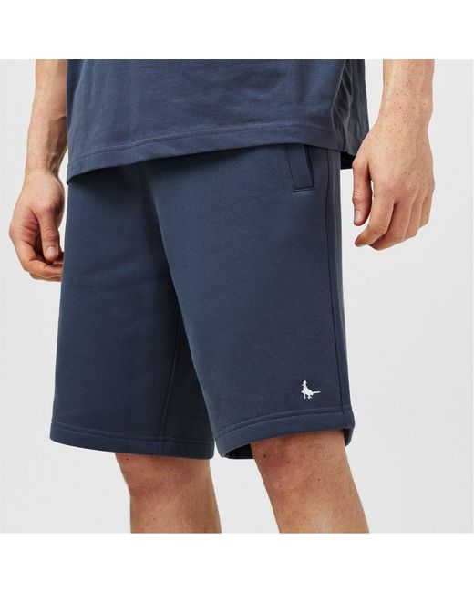 Jack Wills Blue Balmore Pheasant Sweat Shorts for men