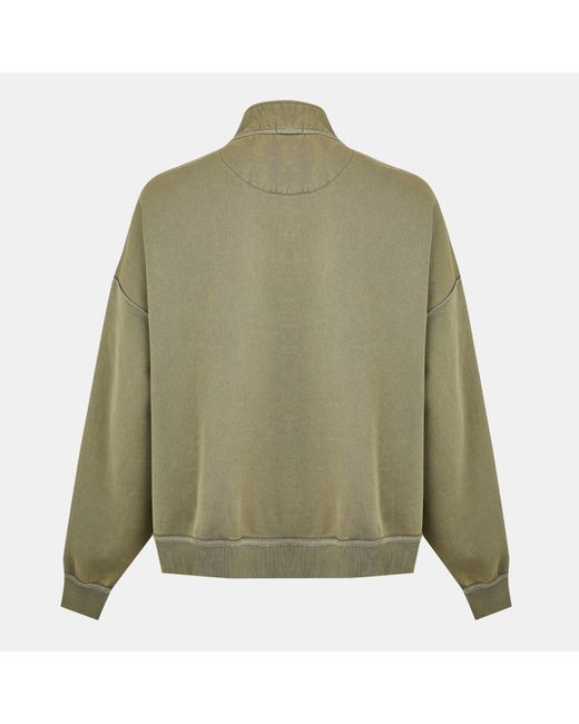 Jack Wills Green Quarter-Zip Fleece for men