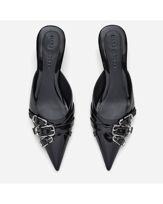 Marc Jacobs Black Emma Kitten Heeled Mules