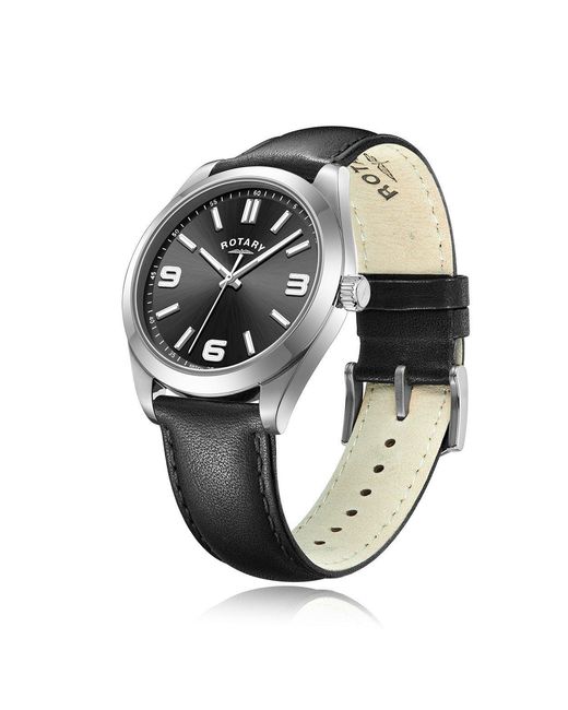 Rotary Metallic Precision Quartz Analogue Watch for men