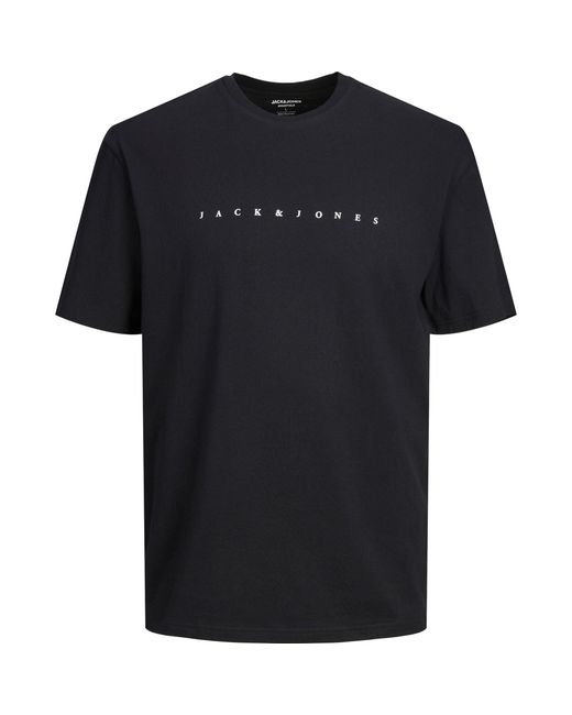 Jack & Jones Black Jack+ Star T-Shirt Plus Size for men