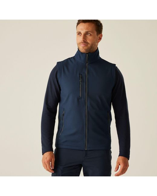 Regatta Blue Navigate 2 Layer Softshell Bodywarmer for men