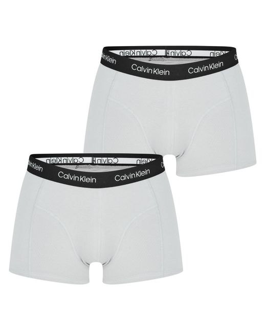 Calvin Klein White 365 2 Pack Trunks for men