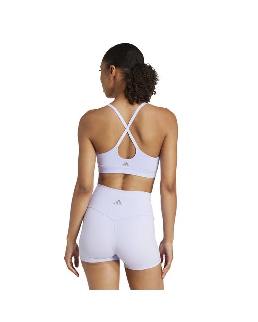 Adidas Blue All Me Light Support Bra