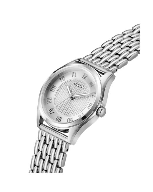 Guess Metallic Tate Analogue Quartz Watch for men