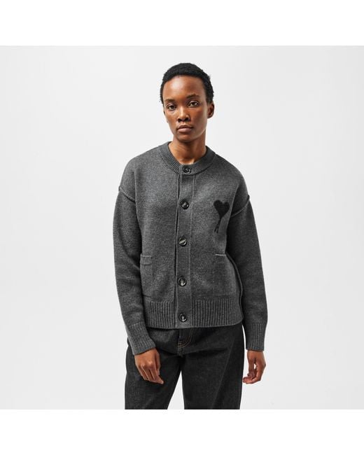 AMI Gray De Coeur Jumper