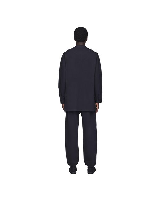 Y-3 Black Open Hem Woven Tracksuit Joggers for men