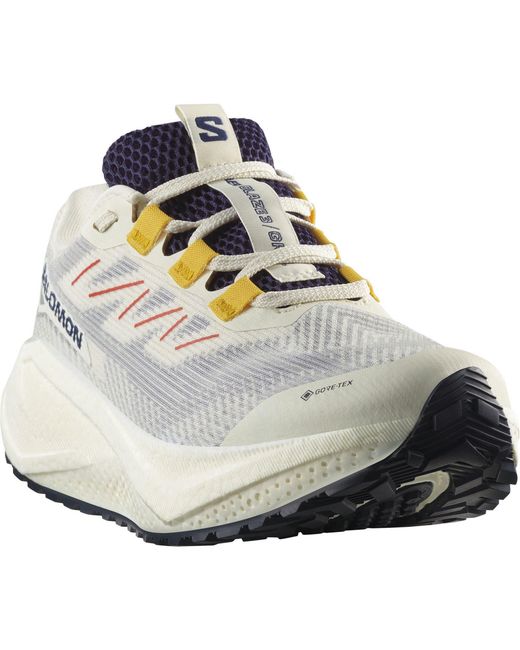 Salomon White Aero Blaze 3 Grvl Gtx Running Shoe