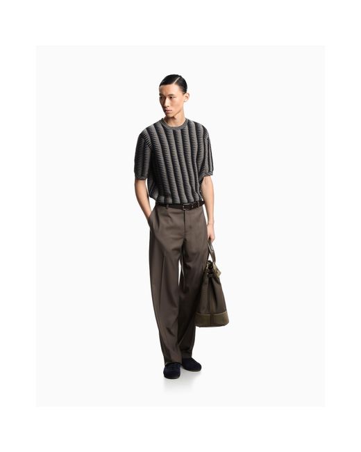 Emporio Armani Black Pullover for men