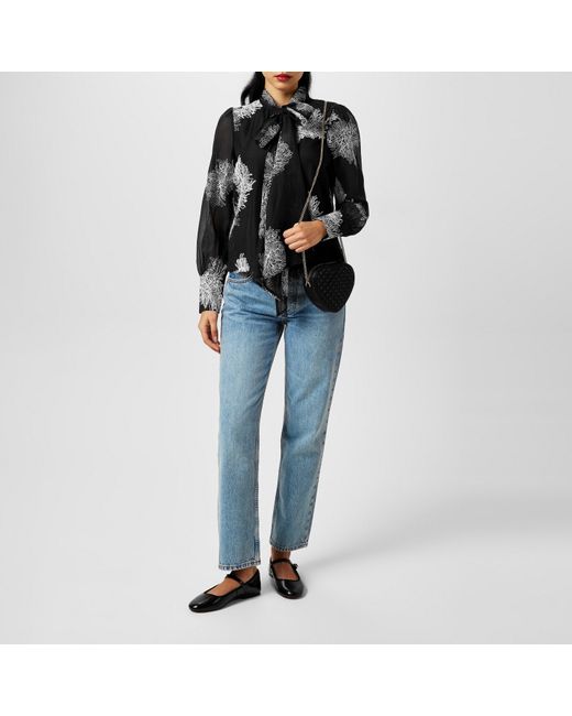 Vero Moda Black Dula Long-Sleeve Blouse