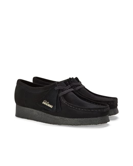 Clarks Black Wallabee Shoes for men