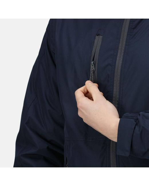 Regatta Blue Breathable Waterproof Jacket for men