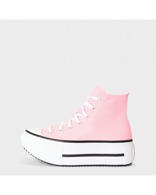 Converse Pink Canvas High-Top Trainers