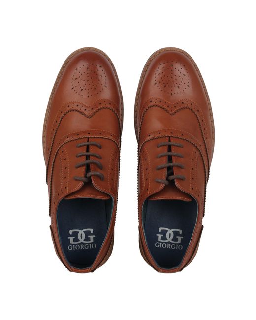GIORGIO Brown Webster Shoe for men