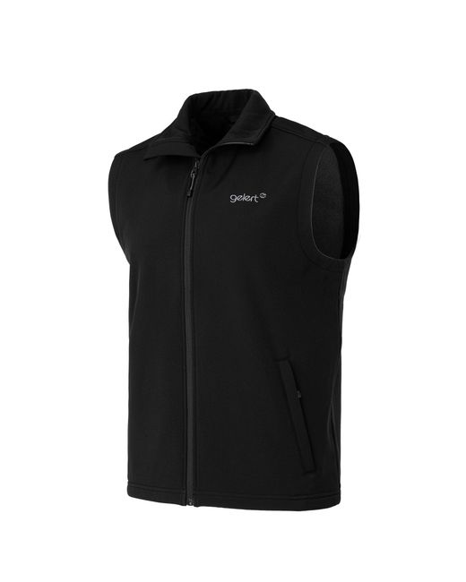 Gelert Black Softshell Fleece Lined Sleeveless Gilet for men
