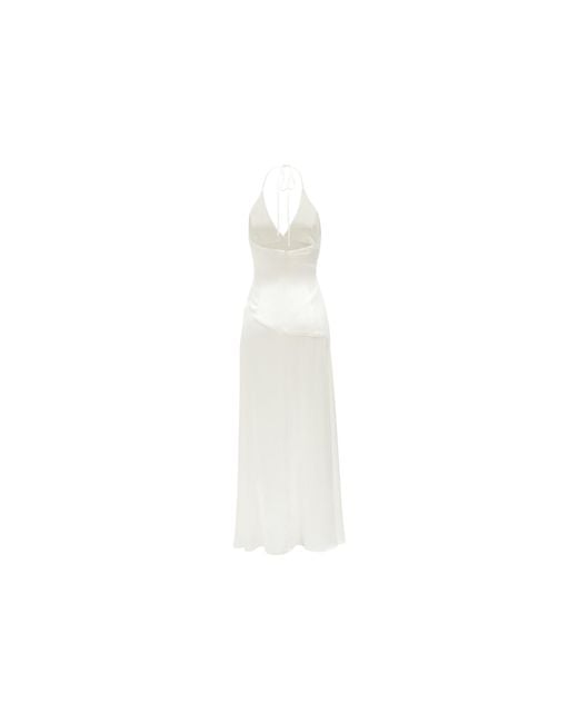 Bardot White Sorella Slinky Dress