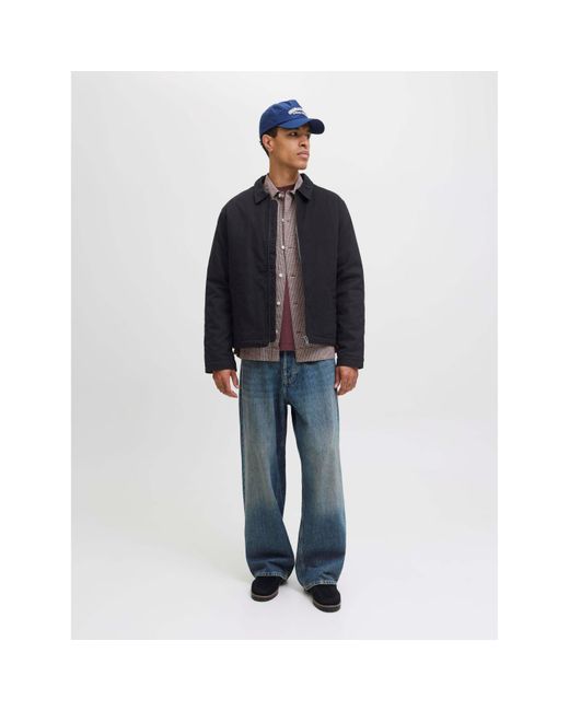 Jack & Jones Black Dover Worker Jacket for men