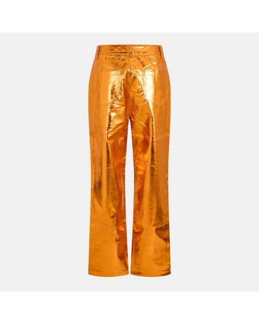 Amy Lynn Orange Straight Leg Trouser