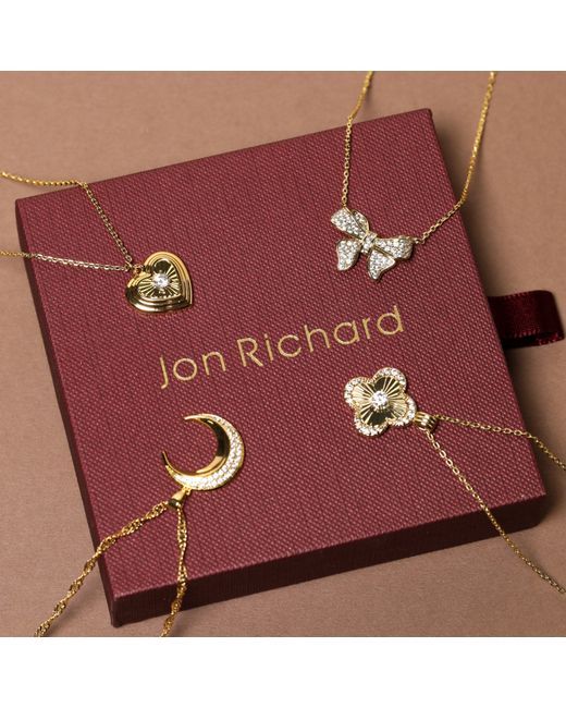 Jon Richard Red 18K Plated Heart Pendant