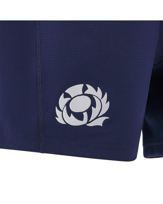MACRON Blue Scotland Rugby Training Shorts 2025 Adults for men