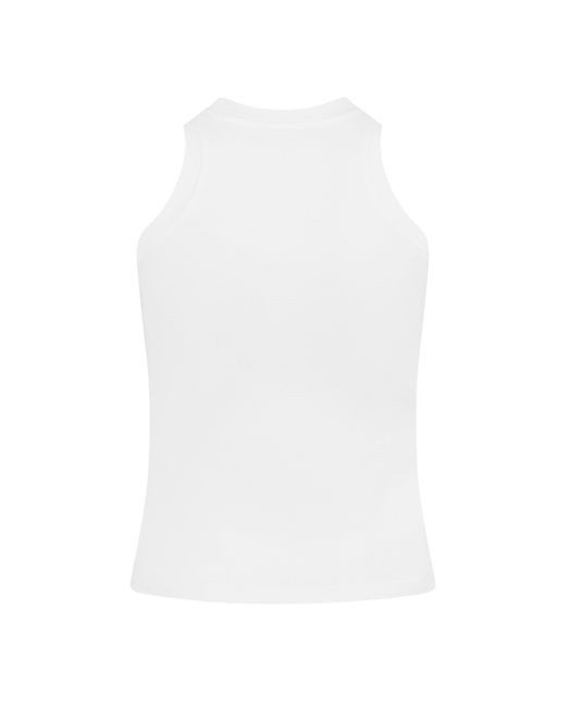 Balmain White Retro Pb Tank Top