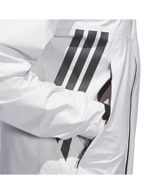 Adidas Gray Full-Zip Wind Rain Protection Performance Golf Jacket for men