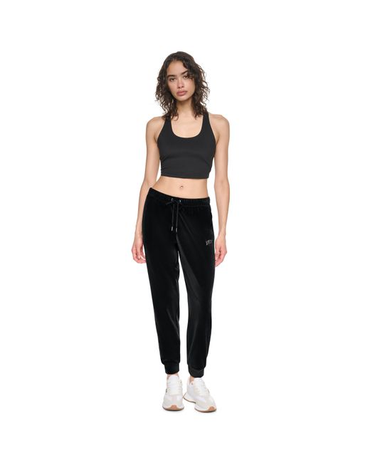 DKNY Black Velourdmt Jog Ld64