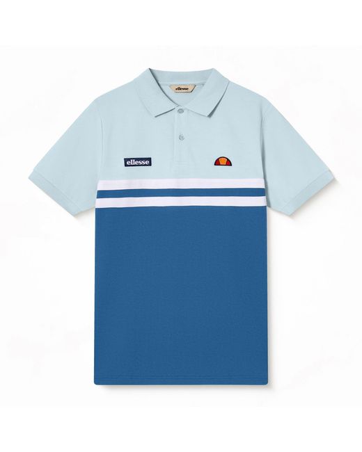 Ellesse Blue Short Sleeve Polo Shirt for men