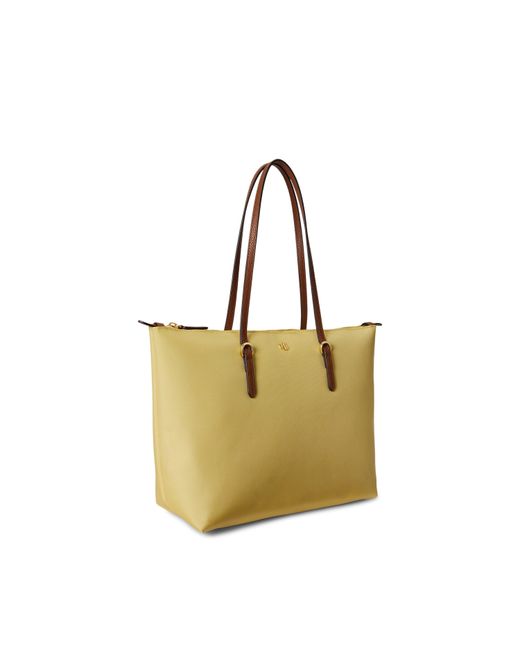 Ralph Lauren Yellow Medium Keaton Tote Bag