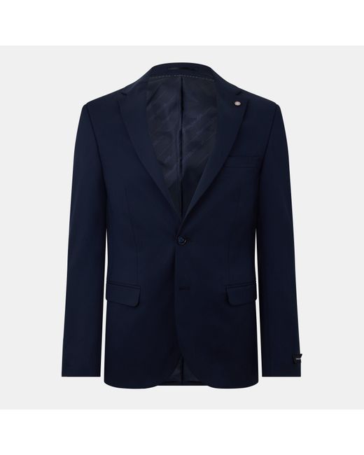 Twisted Tailor Blue Ellroy Slim Fit Jacket for men