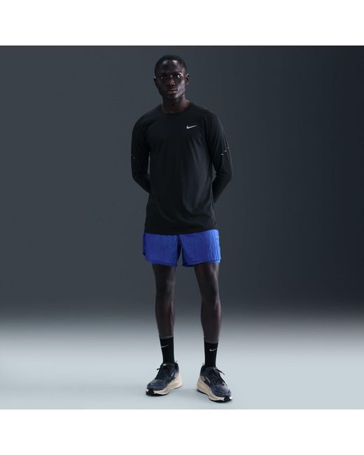Nike Black Stride 5 Ls Tee Sn64 for men
