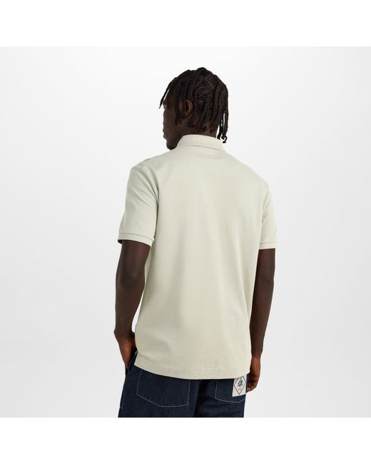 CP COMPANY METROPOLIS Natural Tipped Short Sleeve Polo Shirt for men