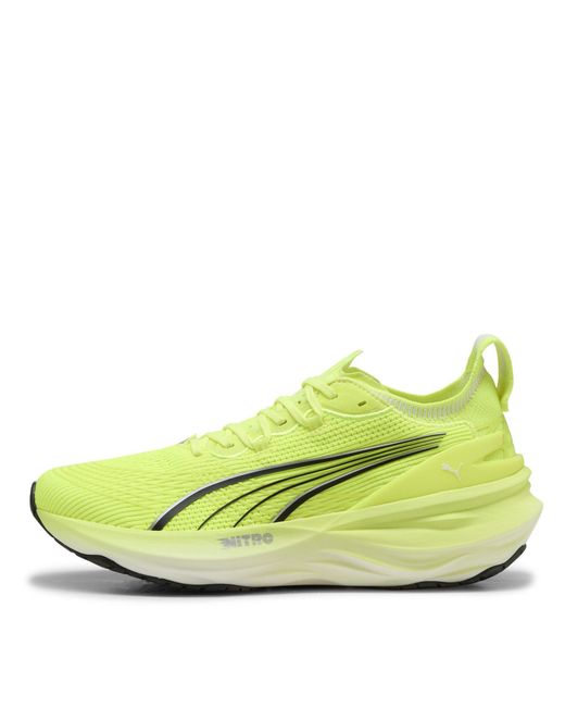 PUMA Yellow Foreverrun Nitro 2 Everyday Stable Road Running Shoes for men