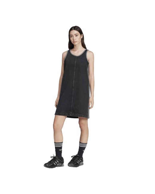 Adidas Black Denim Mini Dress