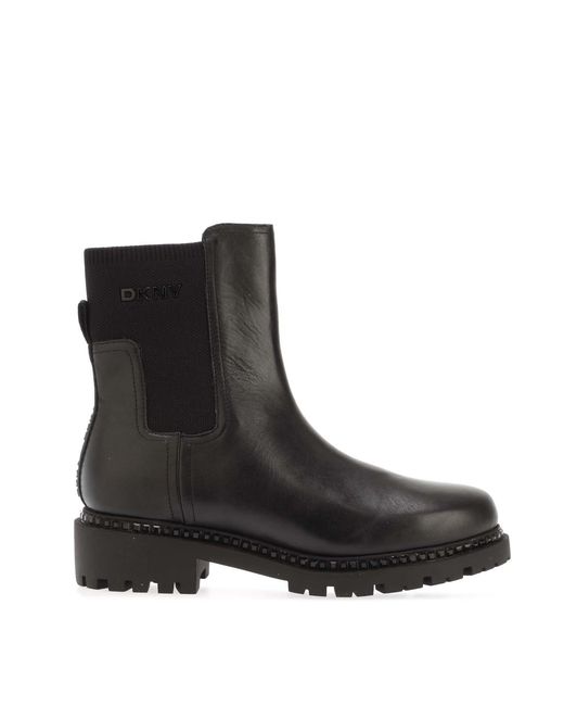 DKNY Black Roxanne Chelsea Boots Size 4