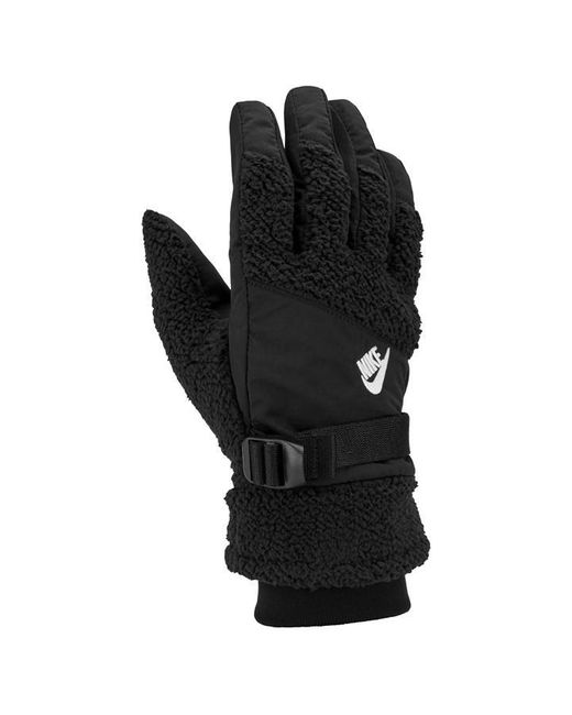 Nike Black Thermal Sherpa Gloves for men