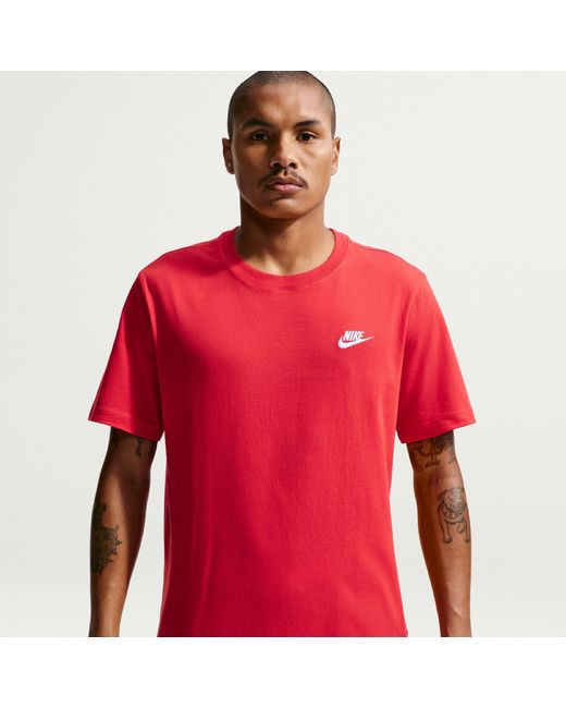 Nike Red Club T-Shirt for men