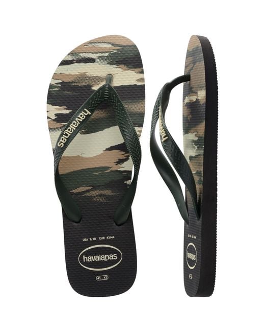 Havaianas Green Top Camu Flip Flops for men