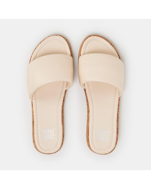 Where's That From Multicolor Pu Julia Flatform Sliders Sandal Ladies