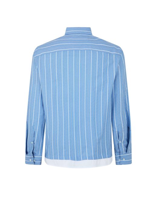 Neil Barrett Blue Double Shirt for men
