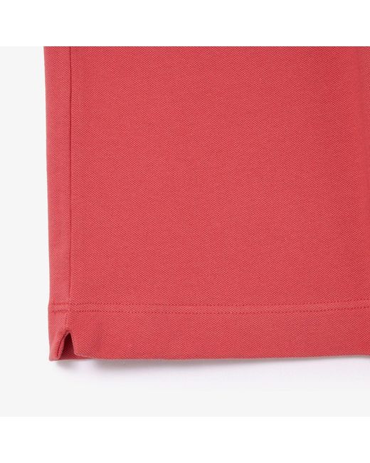 Lacoste Red Regular-Fit Paris Stretch Piqué Polo Shirt for men