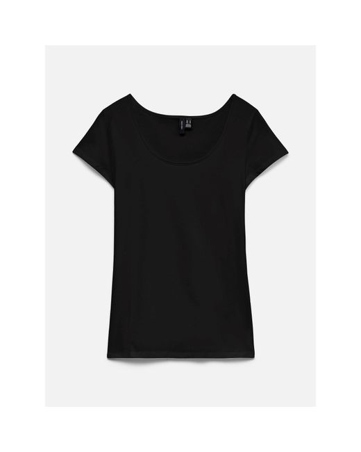 Vero Moda Black Soft U-Neck T-Shirt