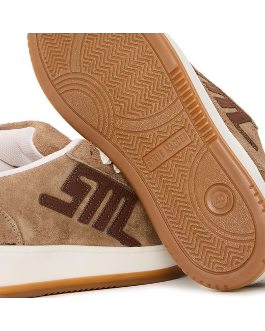 Steve Madden Brown Alysha Low Top Trainers