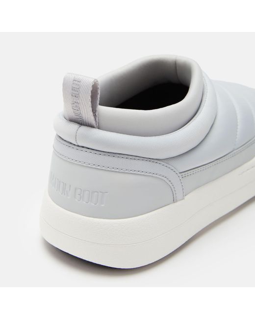 Moon Boot White Soft Nylon Sneakers