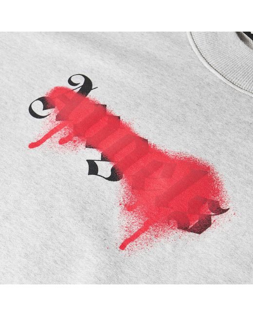 Palm Angels Gray Sketchy T-Shirt for men