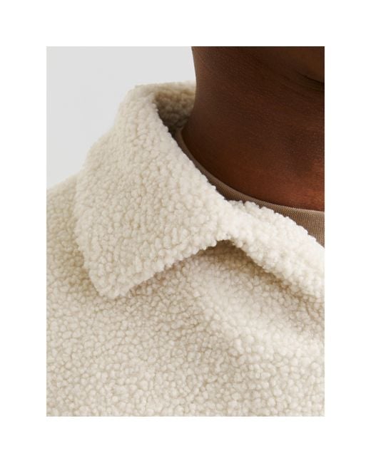 Jack & Jones Natural Teddy Crew Neck Jumper for men