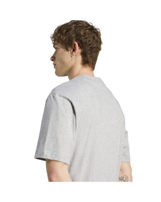 Adidas Gray Big Logo Tee for men