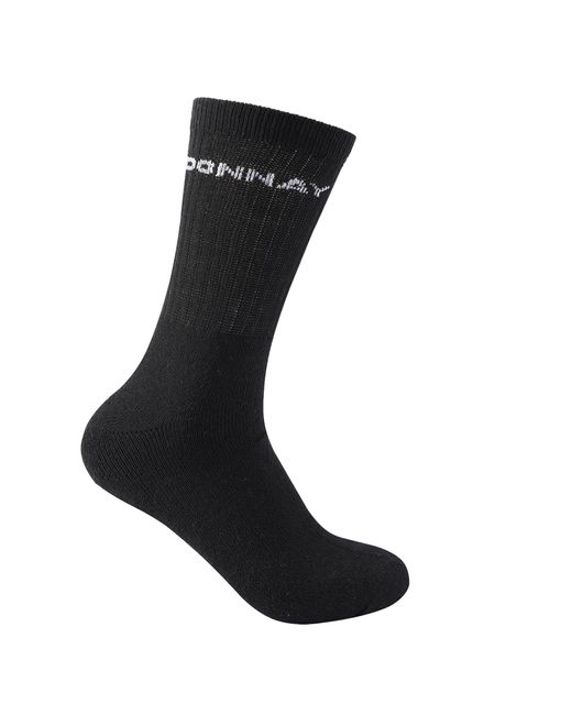 Donnay Black 10 Pack Crew Socks 12