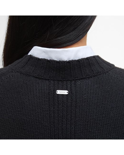 Barbour Blue Sophia Crew Neck Jumper